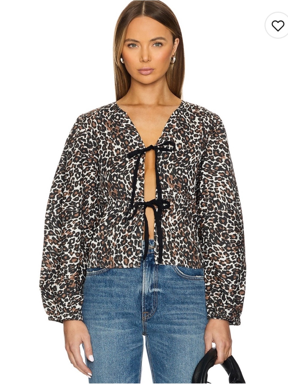 Free People x Revolve Printed Brunch Babe Top in Leopard